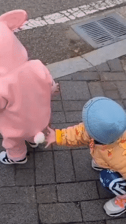 아기도 참지 못한 유혹.gif