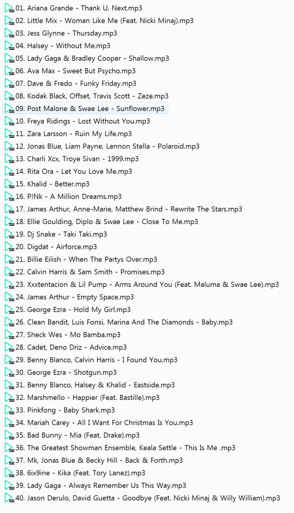 BBC Radio - UK Top 40 Singles Chart 30 November (2018).png