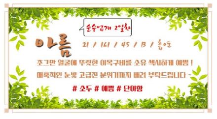 안녕 아름 프로필.JPG
